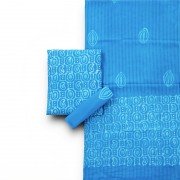 Curious Blue, Hand Block Batik Print Cotton Suit