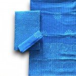 Blue De France, Hand Block Indonesian Style Batik All Over Print Cotton Suit