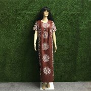 Cafe Noir, Soft Cotton Hand Made Batik Gown