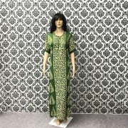 Myrtle, Soft Cotton Hand Made Batik Gown (Gaaz Button)