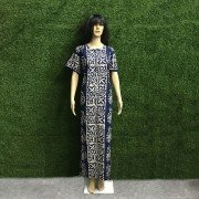 Mirage, Soft Cotton Hand Made Batik Gown (Gaaz Button)