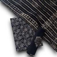 black-color-indonesian-style-batik-hand-block-printed-pure-muslin-fabric-suit-with-georgette-zari-dupatta