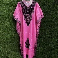persian-pink-rayon-fabric-ari-work-pattern-kaftan