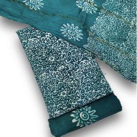 teal-green-hand-block-wax-indonesian-batik-all-over-print-rayon-suit-with-chiffon-dupatta