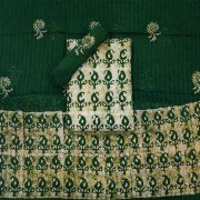 Everglade Color Wax Batik Hand Block Print Cotton Suit With Cotton Dupatta