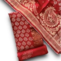 falu-red-color-discharge-printed-dora-silk-banarsi-suit-with-silk-dupatta
