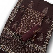 English Walnut Color, Indonesian Style Batik Print Suit