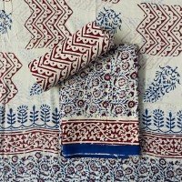 nile-blue-color-hand-block-indigo-print-kalamkari-cotton-suit