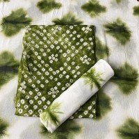 camo-green-color-tie-dye-hand-block-print-muslin-suit-with-chiffon-dupatta