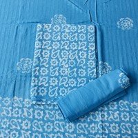 glacial-blue-ice-color-hand-block-batik-print-cotton-suit