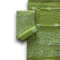 Chelsea Cucumber, Hand Block Indonesian Style Batik All Over Print Cotton Suit