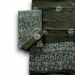 Rifle Green, Hand Block Indonesian Style Batik All Over Print Cotton Suit