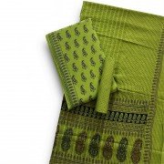 Icky Green, Hand Printed Bagh Print Cotton Suit